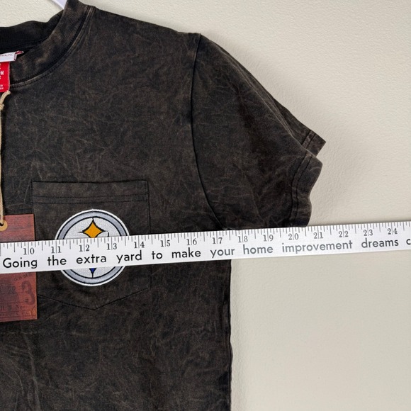 Mitchell Ness Kids Pittsburgh Steelers Throwbacks T Shirt Size M 10/12 NFL Black - Picture 4 of 11